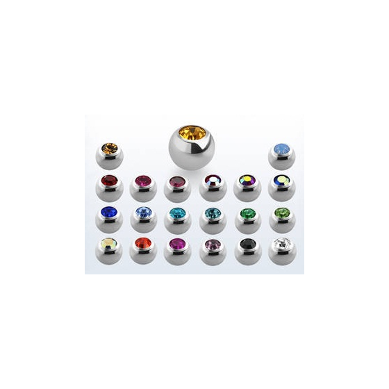 Bolas acero con joyeria 1.6 mm