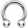 Circular barbell con bolas 6.5 mm.