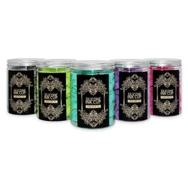Cups silicona negro - 100 uds