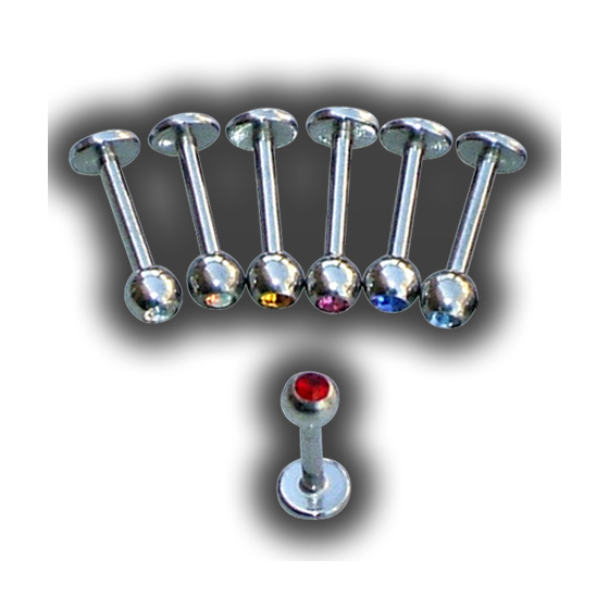 Labret con piedra 1.2 mm.