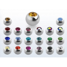 Bolas acero con joyería 1.2 mm.