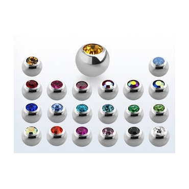 Bolas acero con joyeria 1.6 mm