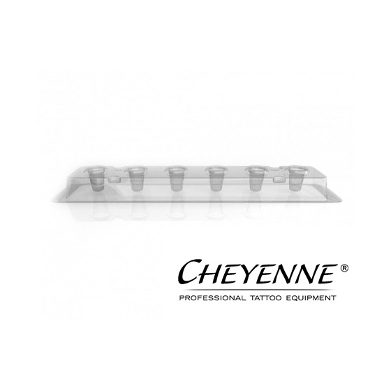 Portacapsulas deschable Cheyenne 6 de 10 mm - 80 unid.