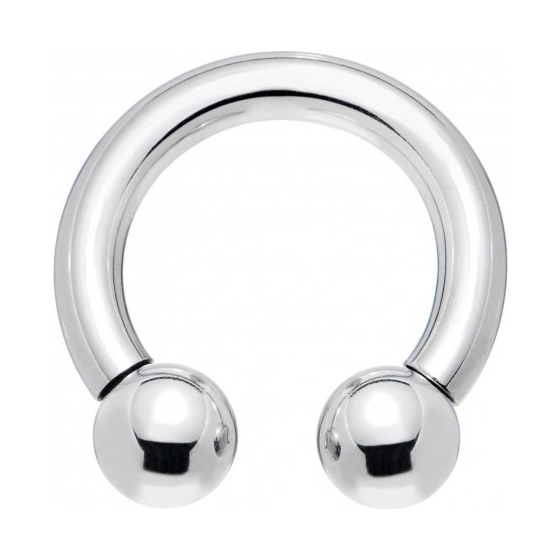 Circular barbell con bolas 2.5 mm.