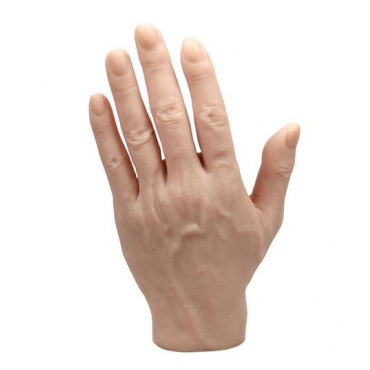 Mano de silicona para prácticas de tatuaje