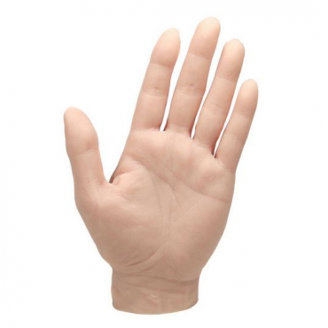 Mano de silicona para prácticas de tatuaje